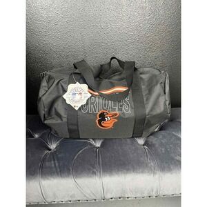 New With Tags Baltimore Orioles MLB Baseball Black Duffel Bag